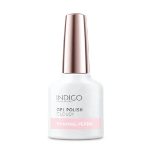 Indigo Nails Shinning Peppa - półprzeźroczysty lakier hybrydowy z drobinką  7 ML