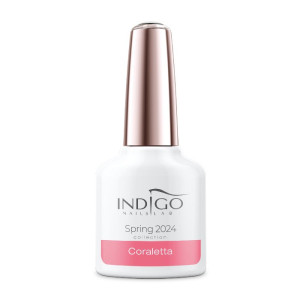 Indigo Nails Coraletta - Lakier hybrydowy Czerwony 7 ML