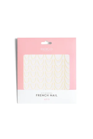 Indigo Nails Naklejki do paznokci French - Gold Złoty 1 SZT