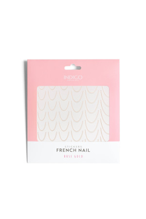 Indigo Nails Naklejki do paznokci French - Rose Gold  1 SZT