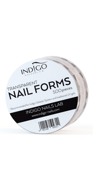 Indigo Nails Formy do paznokci transparentne Indigo  500 SZT