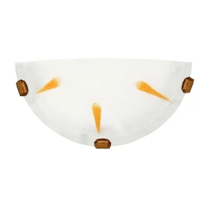 Biało-złota lampa sufitowa półplafon E27 Lancia 11-39388 Candellux
