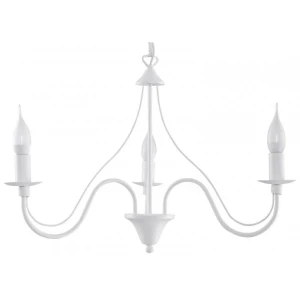 Biały żyrandol 3 ramiona E14 Minerwa SL.0213 Sollux lighting