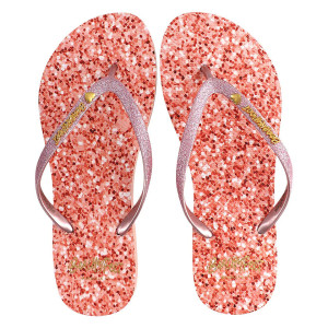 Klapki damskie japonki BeachyFeet Rose Shimmer BEWOGR01