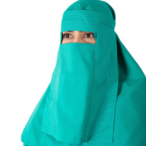 Interfaith Hospital Gown Face Cover