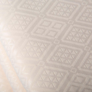 Trellis Patterned Hospital Bedspread (Colour: Cream)