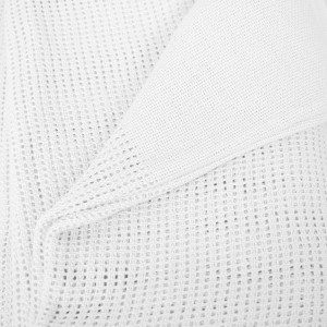 Polyester Single Bed Cellular Blanket (Colour: White)