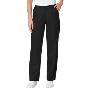 WonderWORK Womens Pull-on Cargo Scrub Trousers (Clothing Size: XS, Colour: Black)