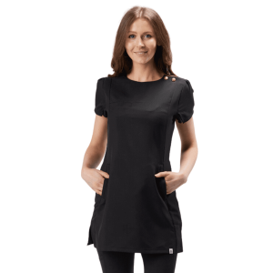 Kara Edit Vita Scrub Tunic (Clothing Size: XS, Colour: Black)
