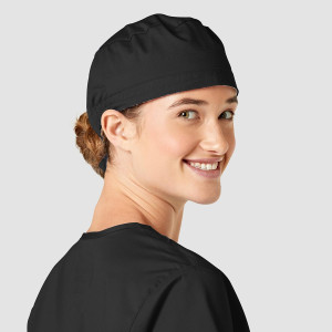 WonderWink Scrub Caps (Colour: Black)