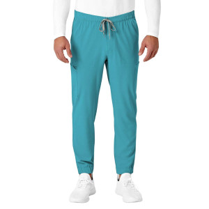 RENEW Men's Jogger Scrub Trousers (Clothing Size: M, Colour: Teal)