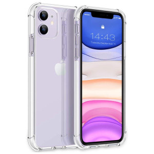 iPhone 11 Hoesje - TPU - Transparant telefoonhoesje - Mobiq Clear Rugged Tpu