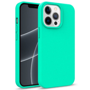 iPhone 15 Plus Hoesje - ECO Plastic - Turquoise telefoonhoesje - Mobiq Flexibele Eco Case