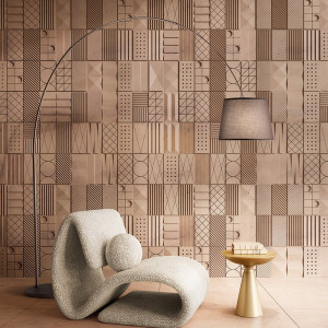 Perenz Arche 8415mm – Lampada Da Terra Ad Arco Con Paralume Marrone