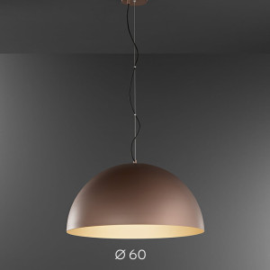 Perenz Steel 8562mm – Sospensione Cupola Ø60 Metallo Verniciato Marrone / Oro