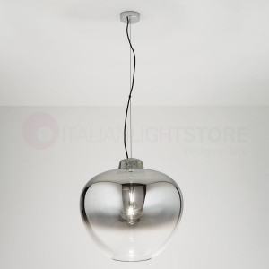 Perenz Big Bowl 6667sp – Lampada Sospensione In Vetro Sfumato Fumé Ø50 Cm