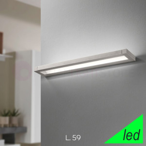 Perenz Slim 8452alct – Lampada A Parete A Led Moderna L. 59 Cm Alluminio Spazzolato