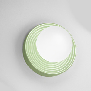 Perenz Ceramic 8506 Ve – Mini Plafoniera Moderna A Parete E Soffitto In Ceramica Verde Lucido