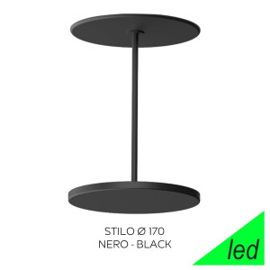 Linea Light Stilo Ca066dbbwdi – Plafoniera Led D Incasso In Metallo Nero Ø 17 Cm