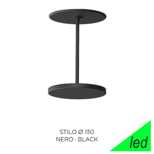 Linea Light Stilo Ca065dbbwdi – Mini Plafoniera Led Ad Incasso In Metallo Nero Ø 13 Cm