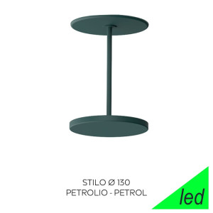 Linea Light Stilo Ca065dgbwdi – Mini Plafoniera Led Ad Incasso In Metallo Petrolio Ø 13 Cm