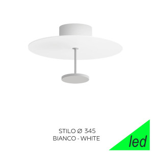 Linea Light Stilo Ca083dwhwdi – Plafoniera Moderna Led 15w Bianco Ø 34,5 Cm