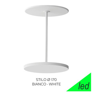 Linea Light Stilo Ca066dwhwdi – Plafoniera Led Ad Incasso In Metallo Bianco Ø 17 Cm