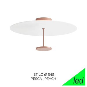Linea Light Stilo Ca084dbewdi – Plafoniera Moderna Led 24w In Metallo Pesca Ø 54 Cm
