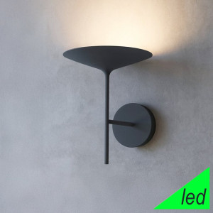 Linea Light Poe W 8503 – Applique Led Moderna In Metallo Texturizzato Grigio