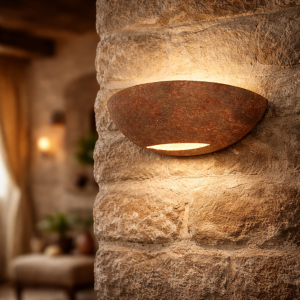 Toscana Applique Rustica In Ceramica Effetto Cotto "Rosso Tegola"