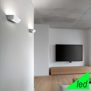 Linea Light Hype Ca075dwhwdi – Applique Led Moderna Bianca A Luce Indiretta 3000k