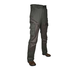Hubertus Herren Wachs-Jagdhose Oliv 32