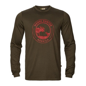 Härkila Herren Langarmshirt Game Willow green moose M