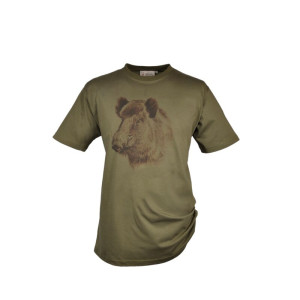 Hubertus T-Shirt "Keiler" schilf S