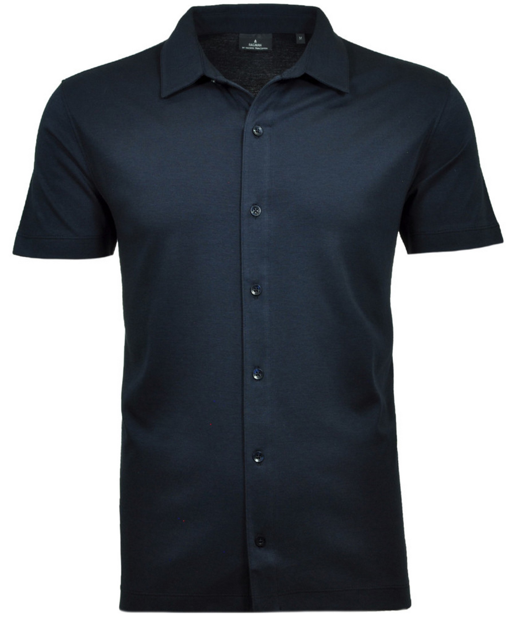 Ragman Overhemd Polohemd Short Sleeve Pima Cotton Donker Blauw / male