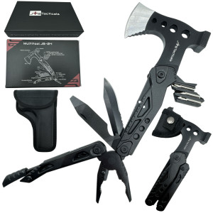 JB Tacticals MULTITOOL 17w1 Narzędzie Wielofunkcyjne Siekierka z Kombinerkami i Scyzorykiem