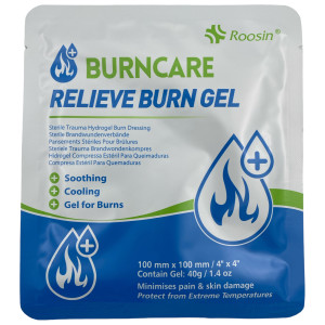 Burncare Relieve burn gel-opatrunek hydrożelowy na oparzenia 10x10 cm
