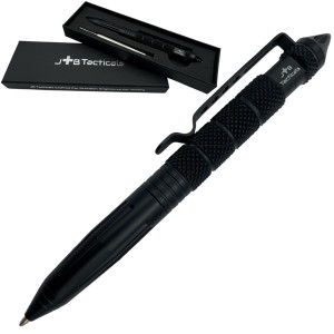 JB Tacticals Czarny Długopis taktyczny kubotan 3w1