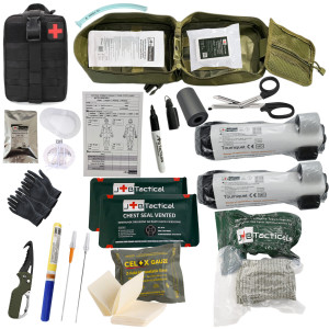 Apteczka taktyczna IFAK II NATO standard – zgodna z TCCC (17 elementów) Czarna 6" / 15 cm Celox