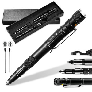 JB Tacticals Kubotan - Profesjonalny Długopis Taktyczny 8w1 JB-02 - Zestaw Prezentowy