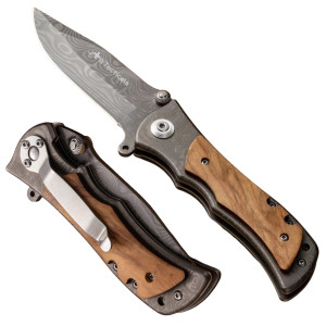 JB Tacticals Nóż Taktyczny JB-03 - Składany Ratowniczy Nóż Wojskowy Finka Survival EDC Myśliwski