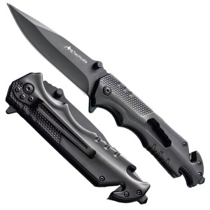 Składany Nóż JB Tacticals JB-12 8w1 - Wielofunkcyjny Nóż Taktyczny