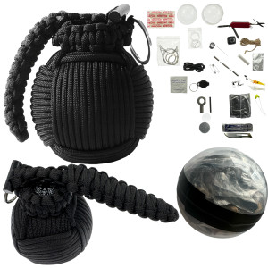 JB Tacticals zestaw przetrwania survival kit Paracord Granat 38w1 czarny