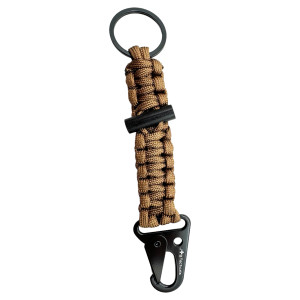 JB Tacticals karabińczyk paracord z krzesiwem JB-34 brązowy