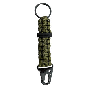 JB Tacticals karabińczyk paracord z krzesiwem JB-34 zielony