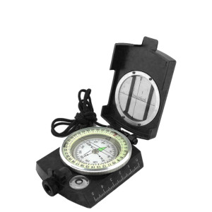 JB Tacticals wojskowy kompas pryzmatyczny 2w1 mapowy JB-02 czarny