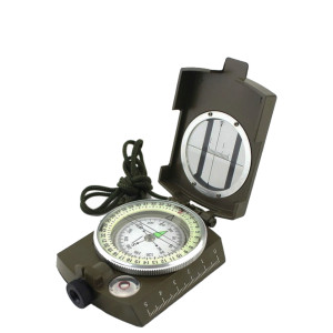 JB Tacticals wojskowy kompas pryzmatyczny 2w1 mapowy JB-02 zielony