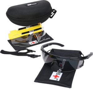 JB Tacticals ochronne strzeleckie okulary taktyczne JB-03 czarne