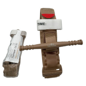 JB Tacticals Staza Taktyczna Tourniquet 95 cm brązowa - treningowa