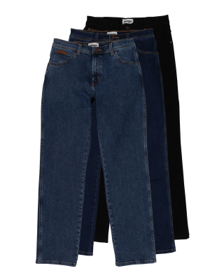 Wrangler Texas Stretch Jeans 3-Pack – W30/L32, Jeans Homme